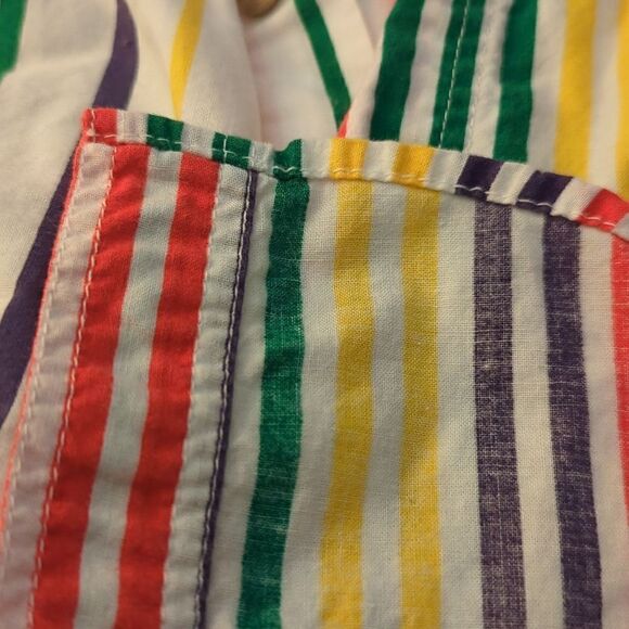 Vintage kids‎ Ash Creek rainbow striped button up shirt - Picture 5 of 6